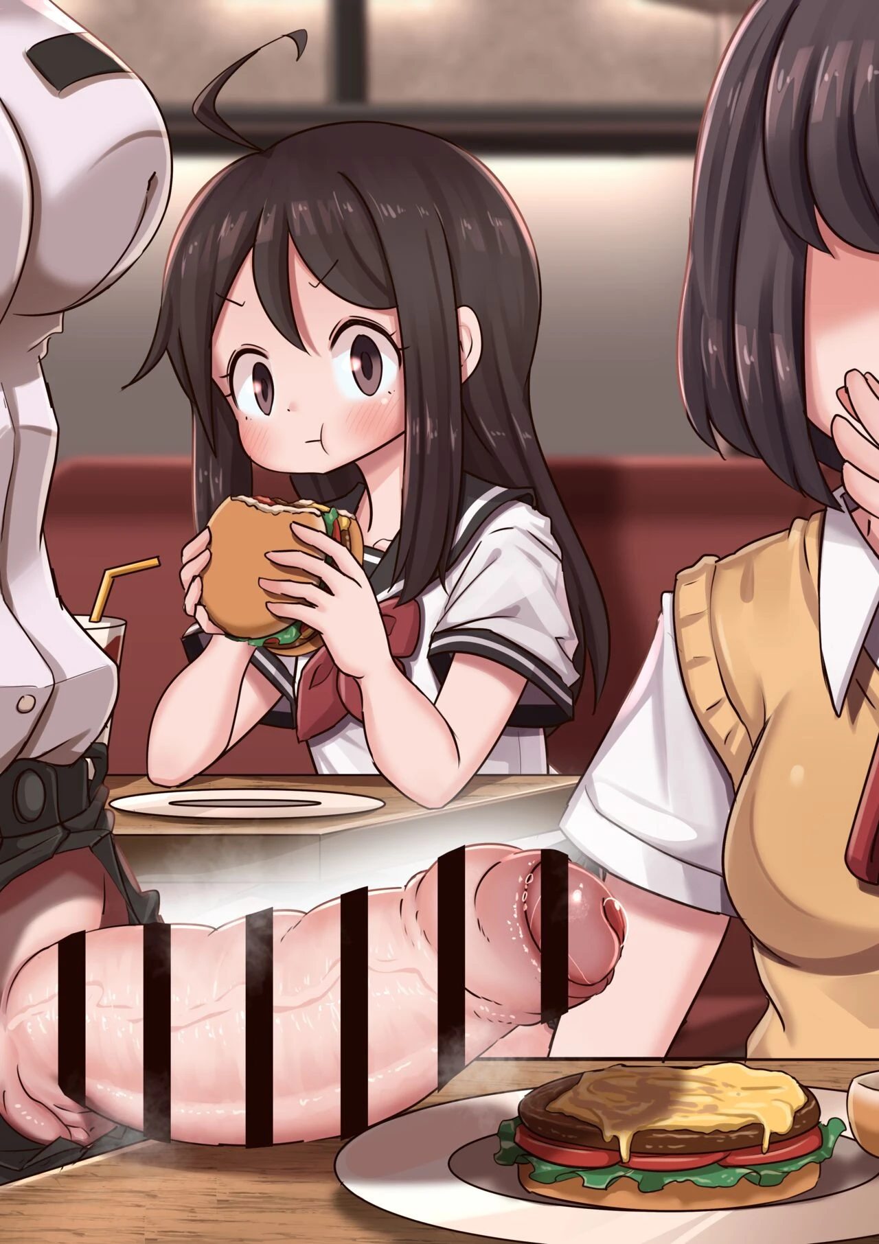 Burger shop porn comic picture 24