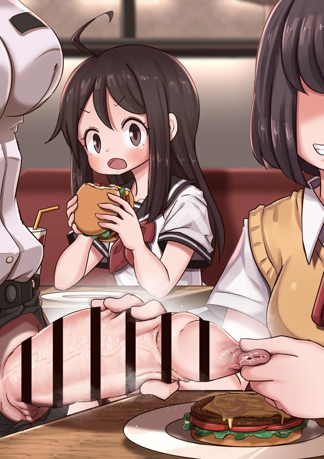 Burger shop porn comic picture 27