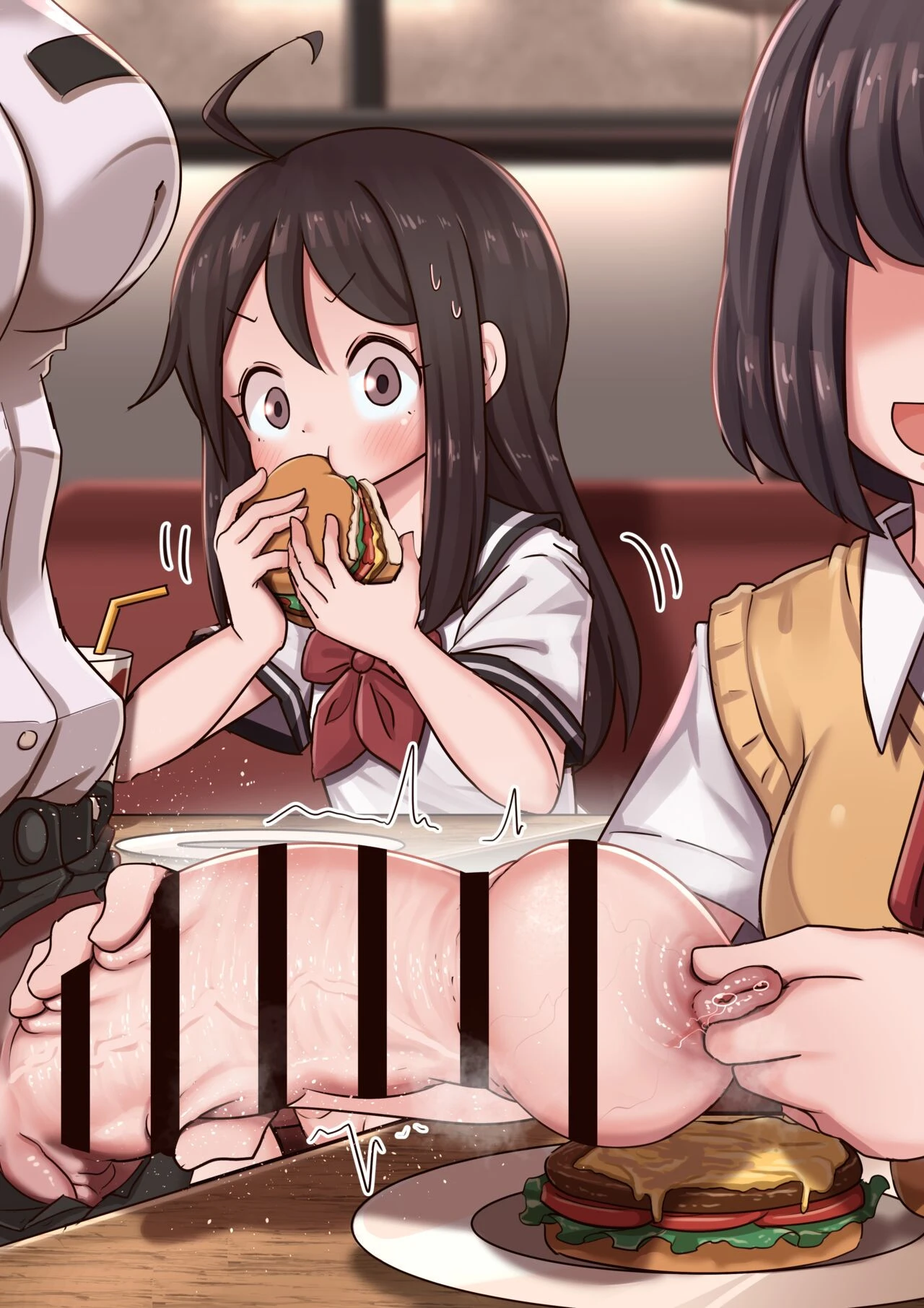 Burger shop porn comic picture 28