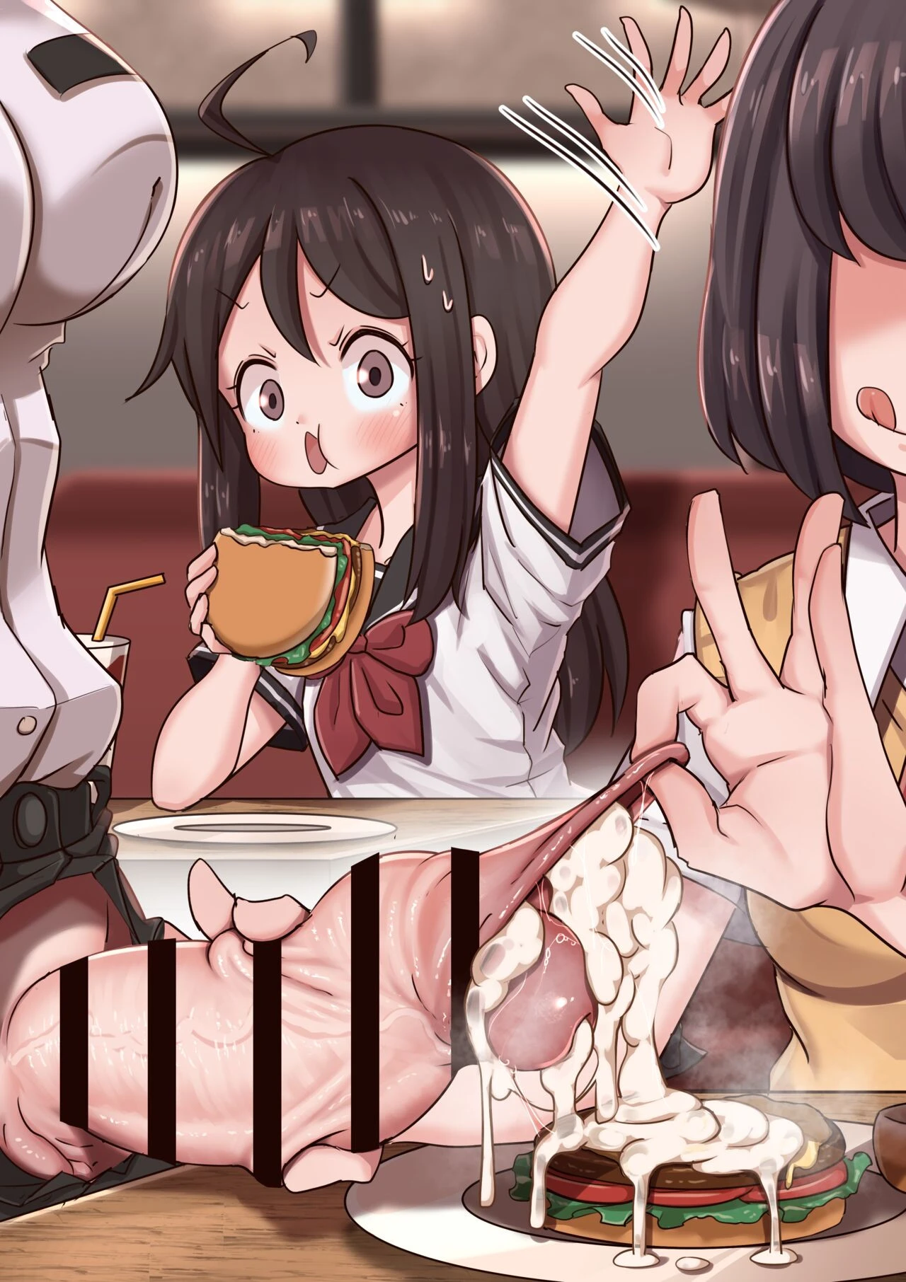 Burger shop porn comic picture 29