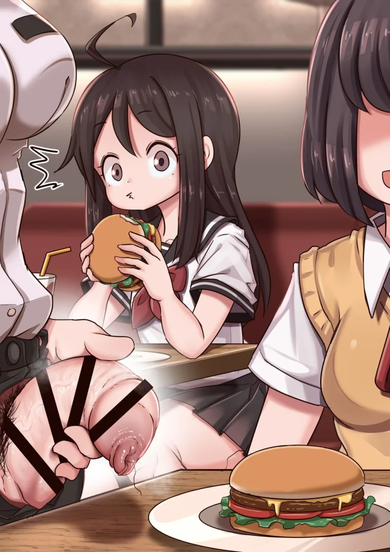 Burger shop porn comic picture 3