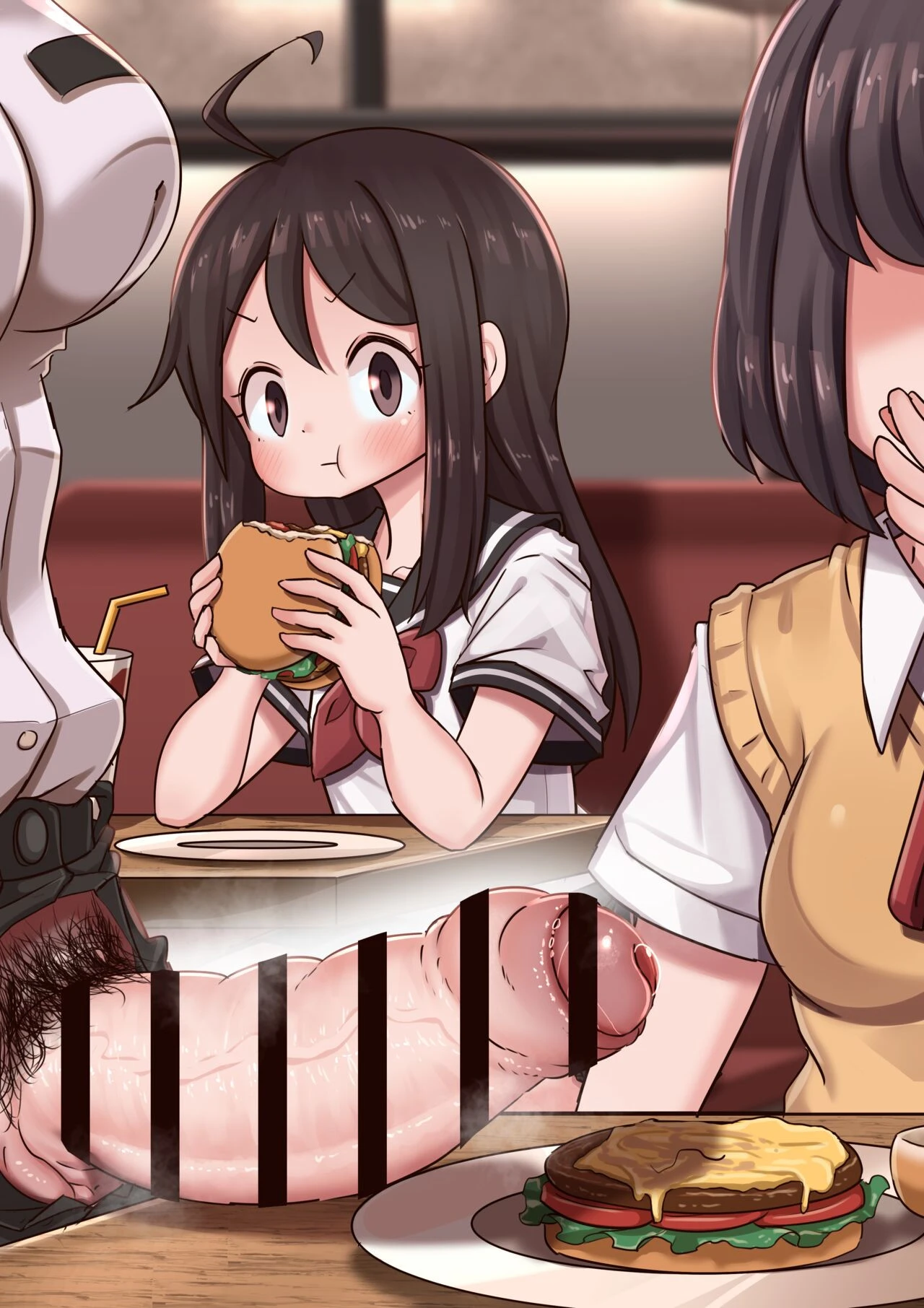 Burger shop porn comic picture 39