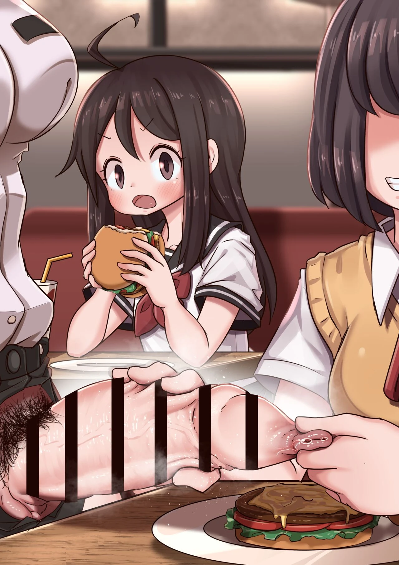 Burger shop porn comic picture 42