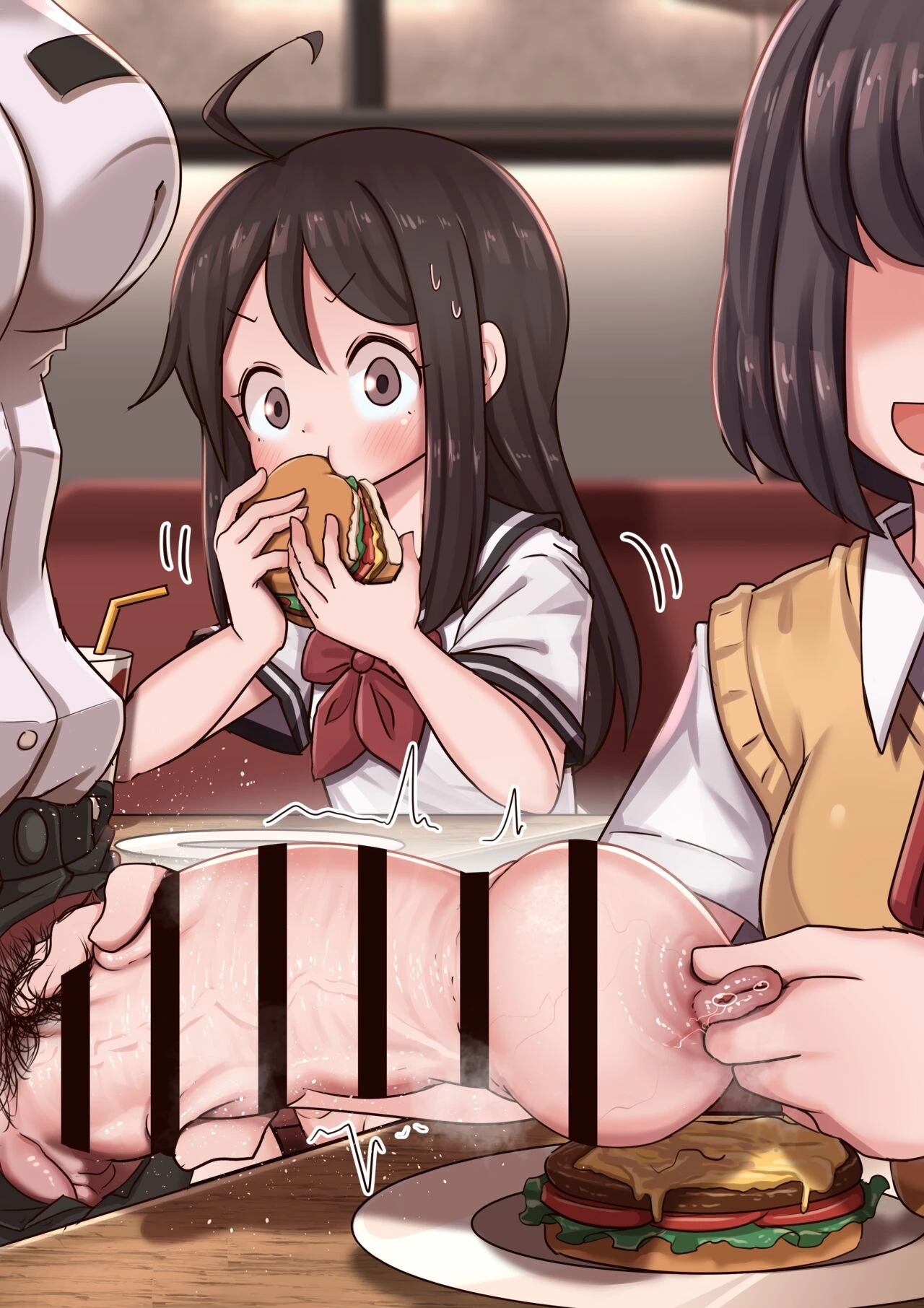 Burger shop porn comic picture 43