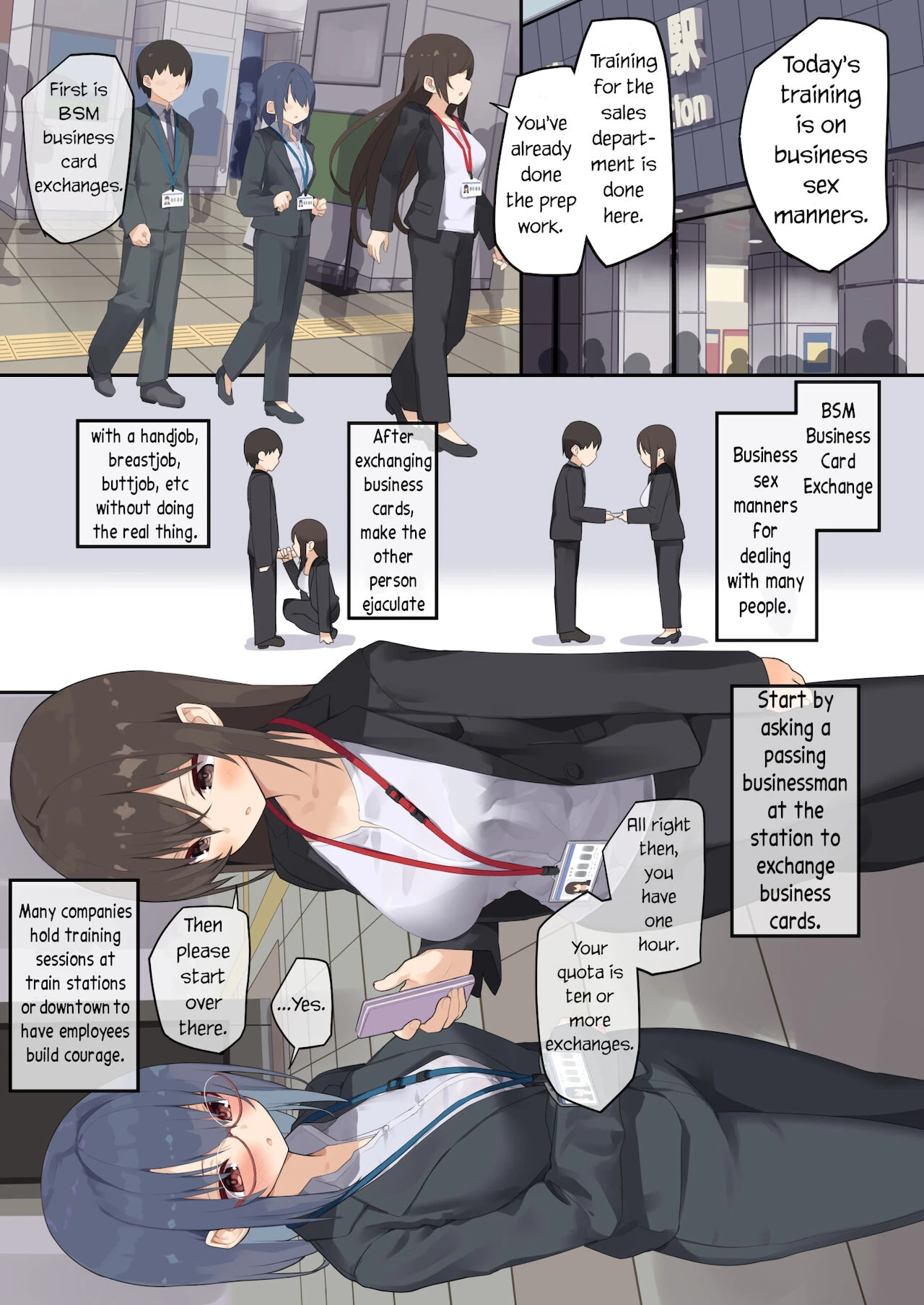 Business Sex Manners ~New Employee~ | Business Sex Manner Shinsotsu Hen porn comic picture 7