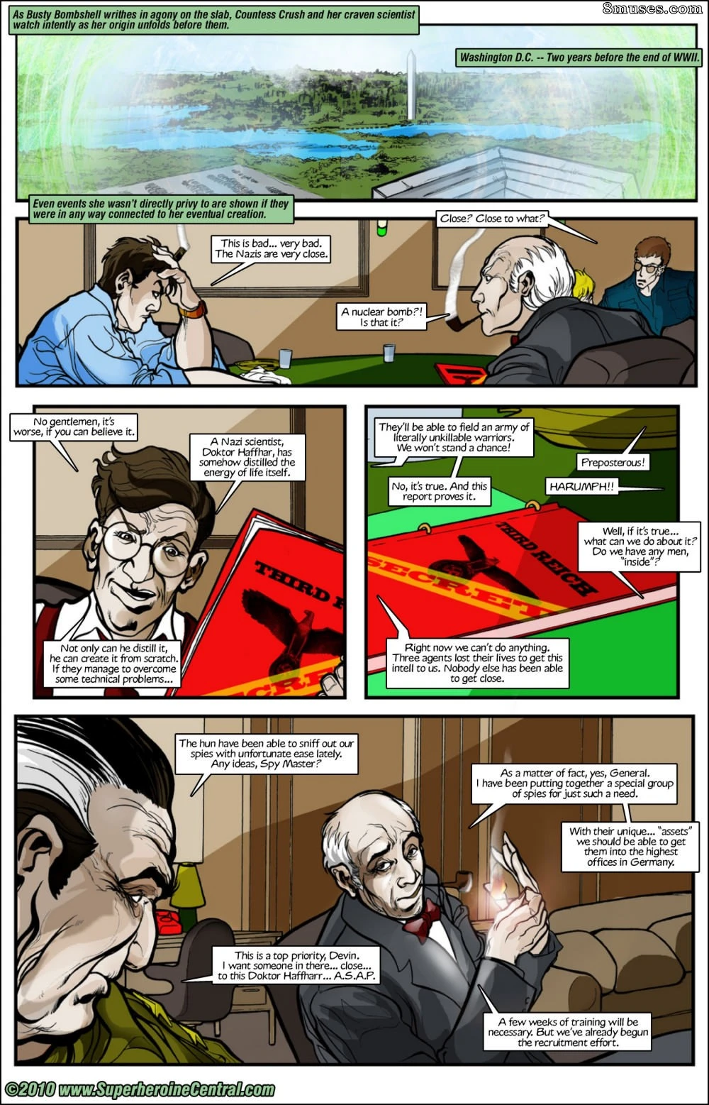 Busty Bombshell - Birth of a Legend porn comic picture 13