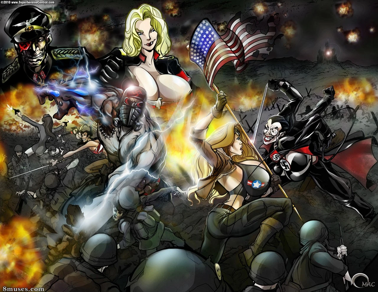 Busty Bombshell - Birth of a Legend porn comic picture 2