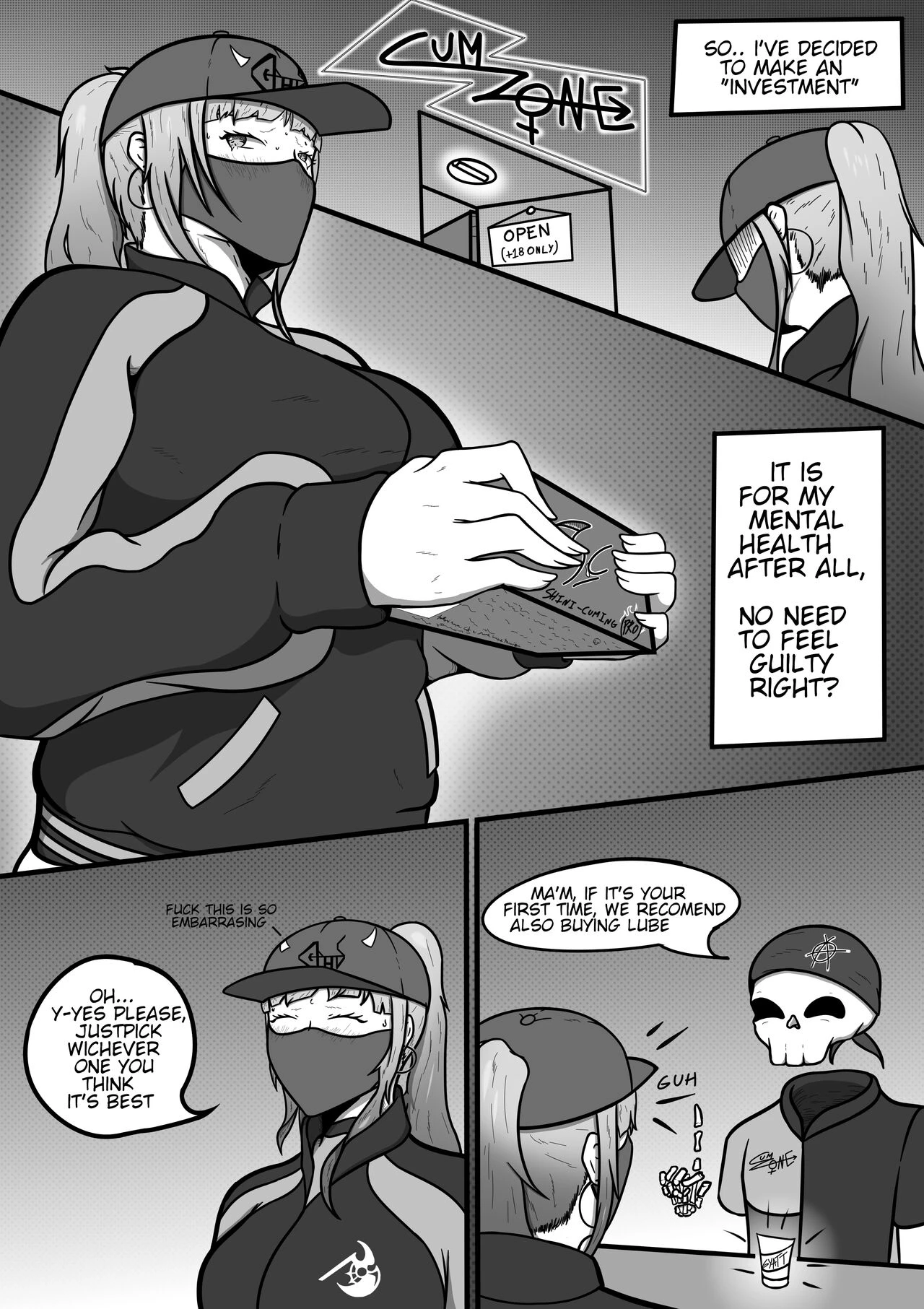 Calli's stress relief porn comic picture 3