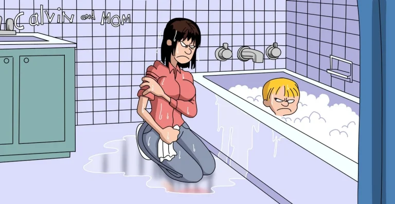 Calvin and Mom porn comic picture 3