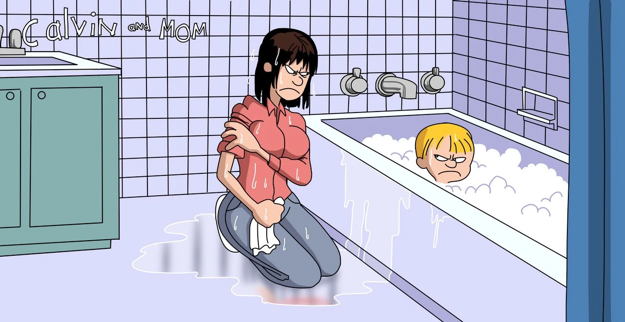 Calvin and Mom porn comic picture 3