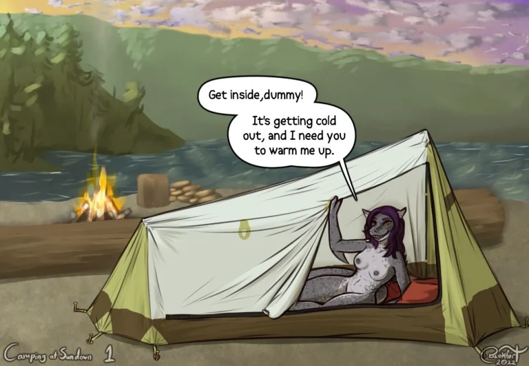 Camping at Sundown porn comic picture 1