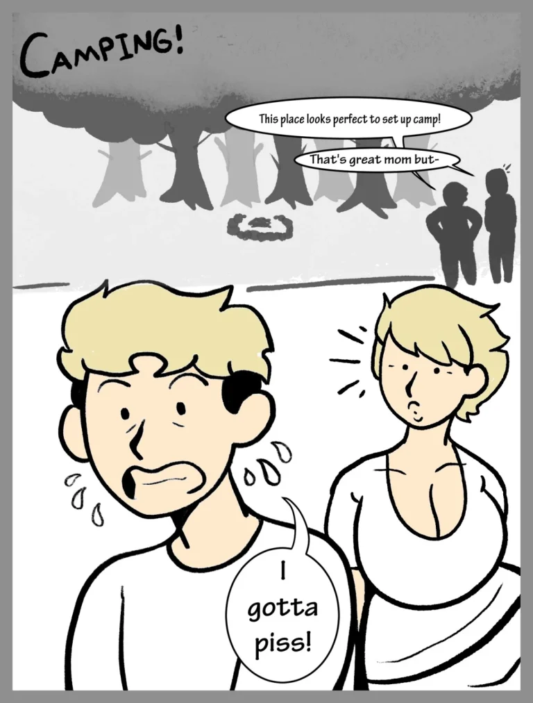Camping With Mom porn comic picture 1