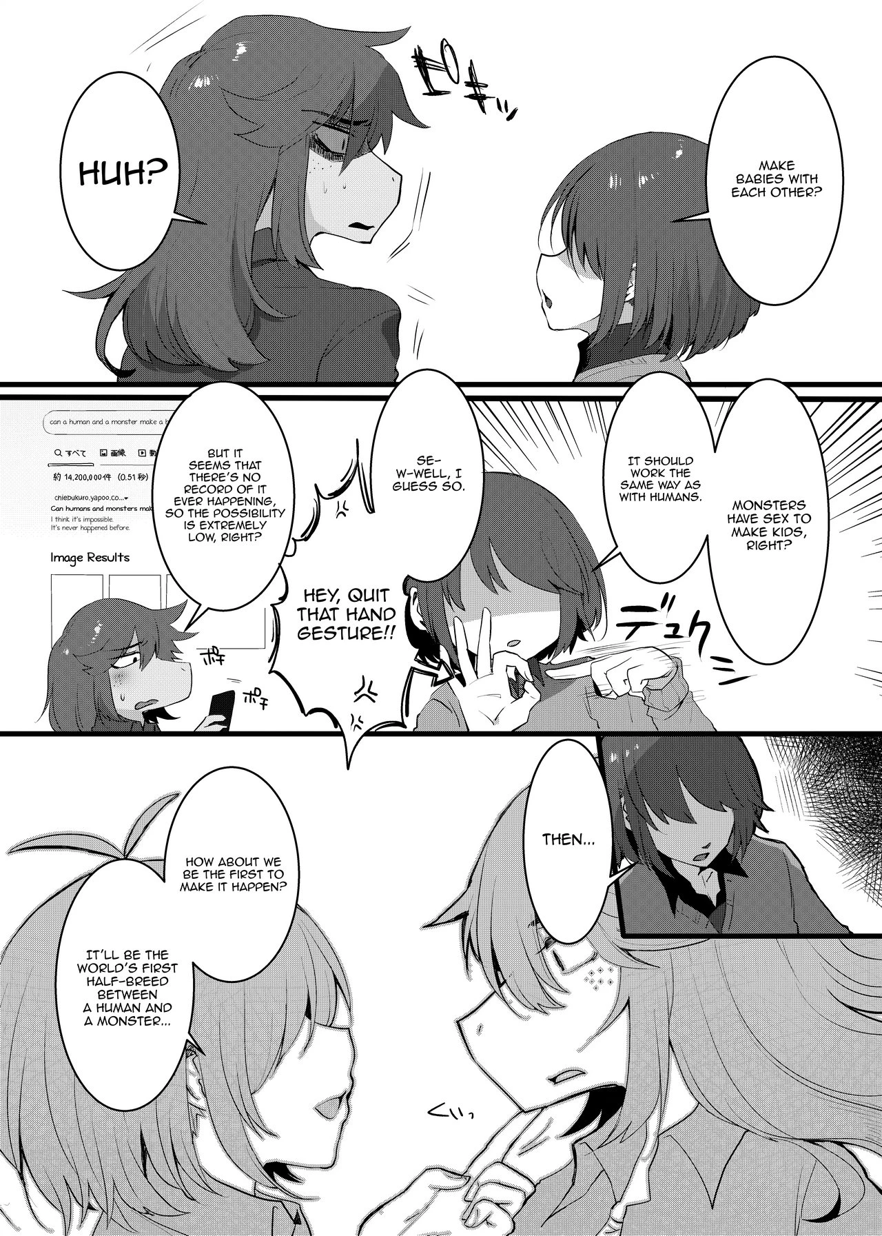 Can a human and a monster make a baby? (Uncensored?) porn comic picture 8