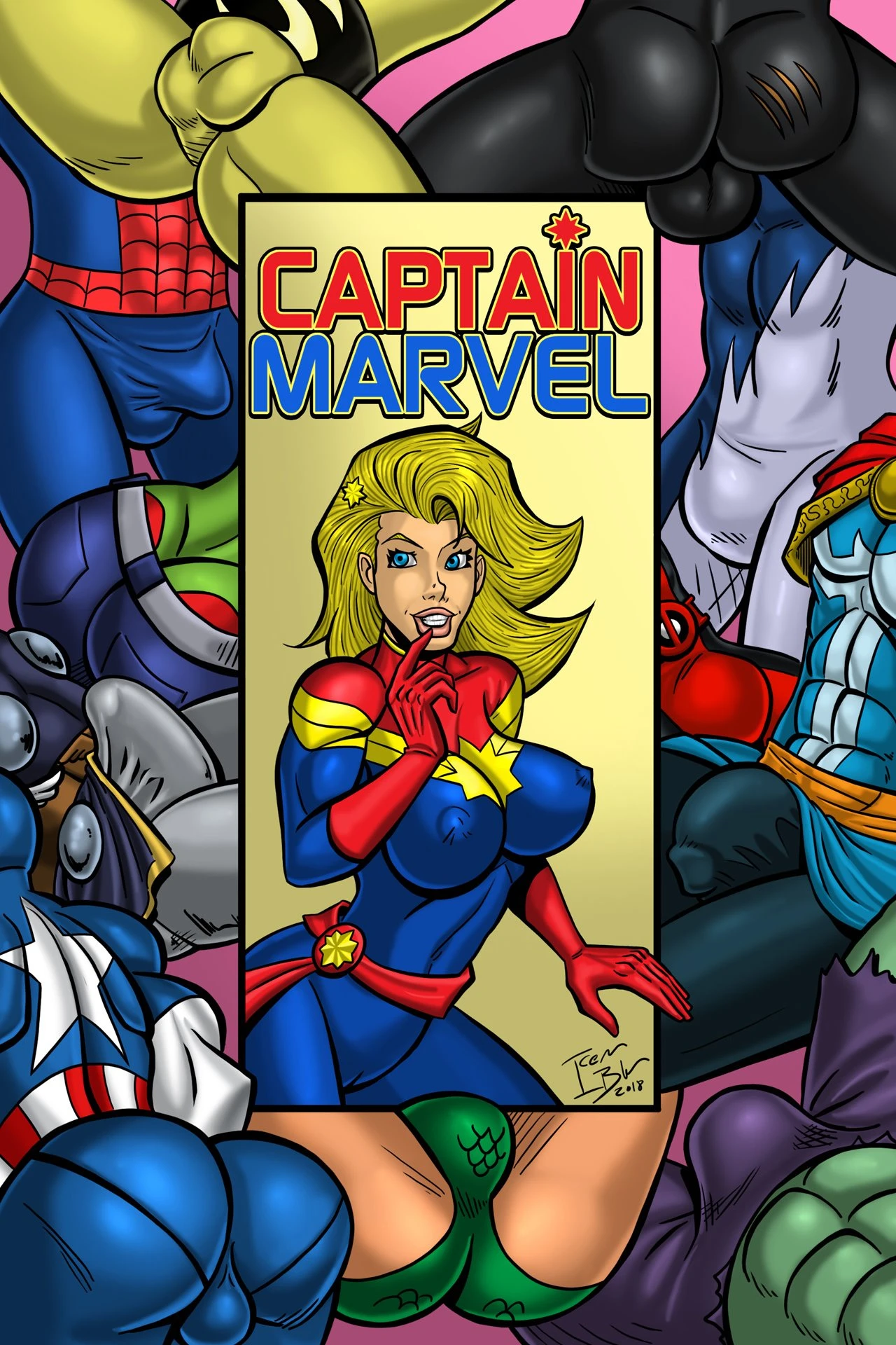 Captain Marvel porn comic picture 1