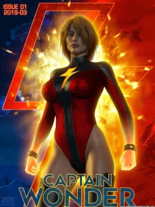 Captain Wonder porn comic picture 1