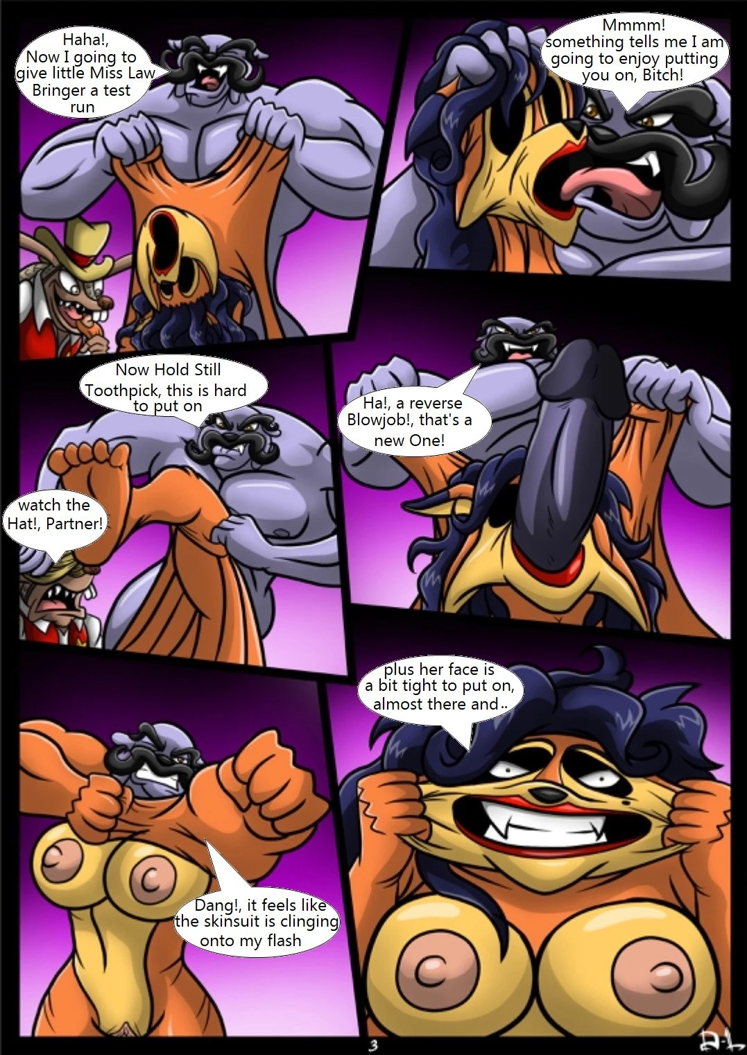 Carmelita Suit porn comic picture 3