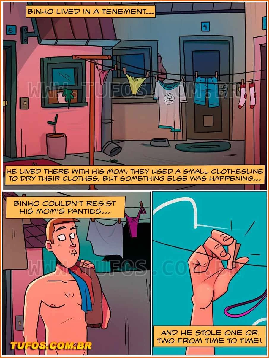 Casa de mae Joana "House of Mom Joana" - 03 : Mom's Panties porn comic picture 3