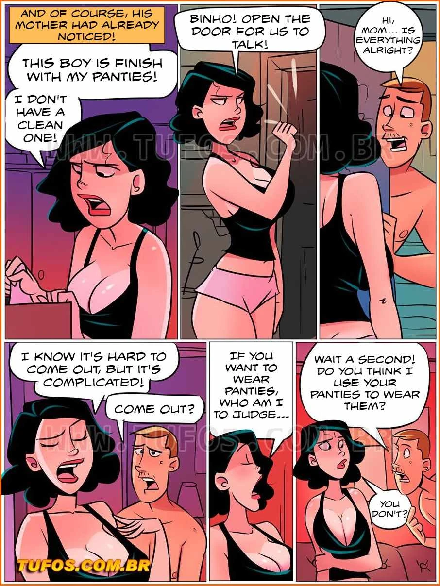 Casa de mae Joana "House of Mom Joana" - 03 : Mom's Panties porn comic picture 5