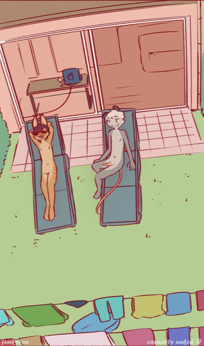 Casually naked porn comic picture 17