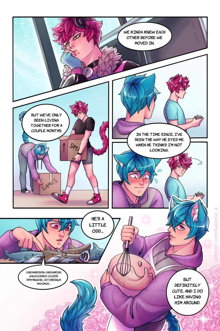 Catboy Roommates porn comic picture 4