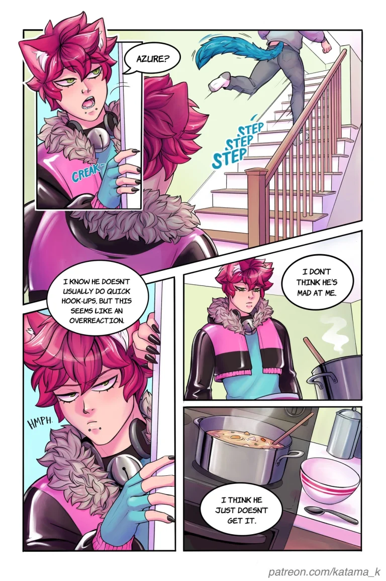 Catboy Roommates porn comic picture 7