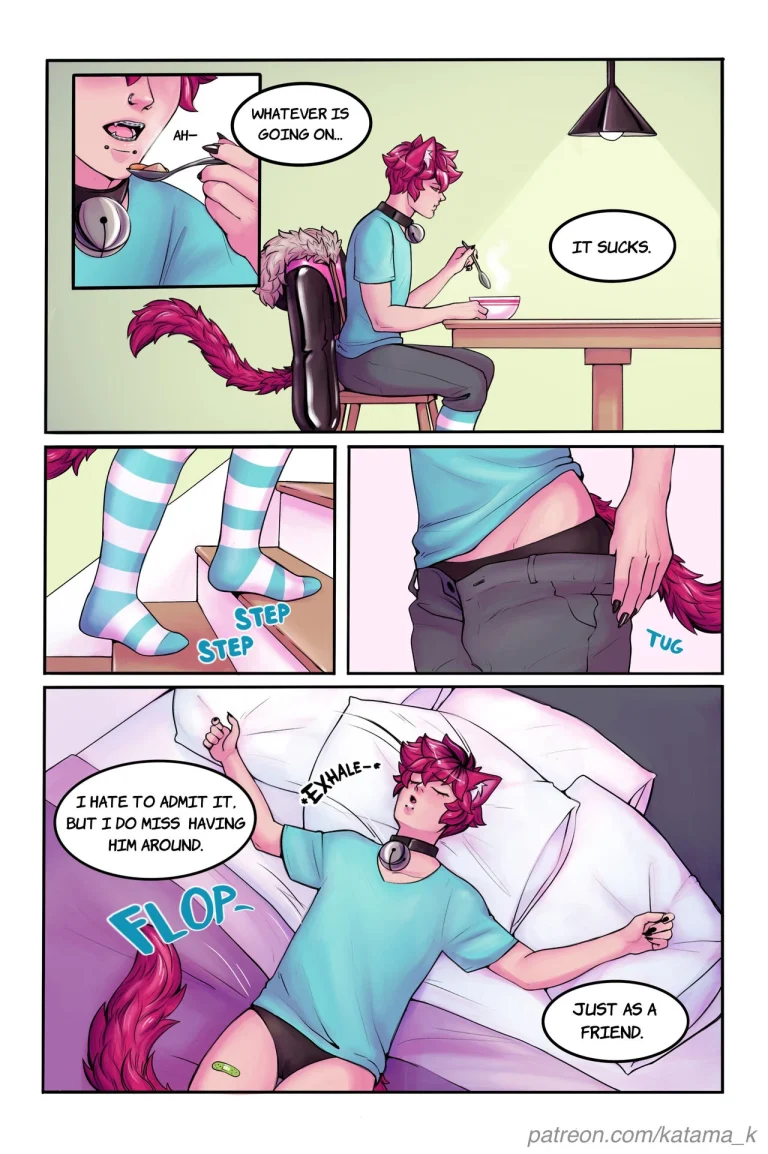 Catboy Roommates porn comic picture 8