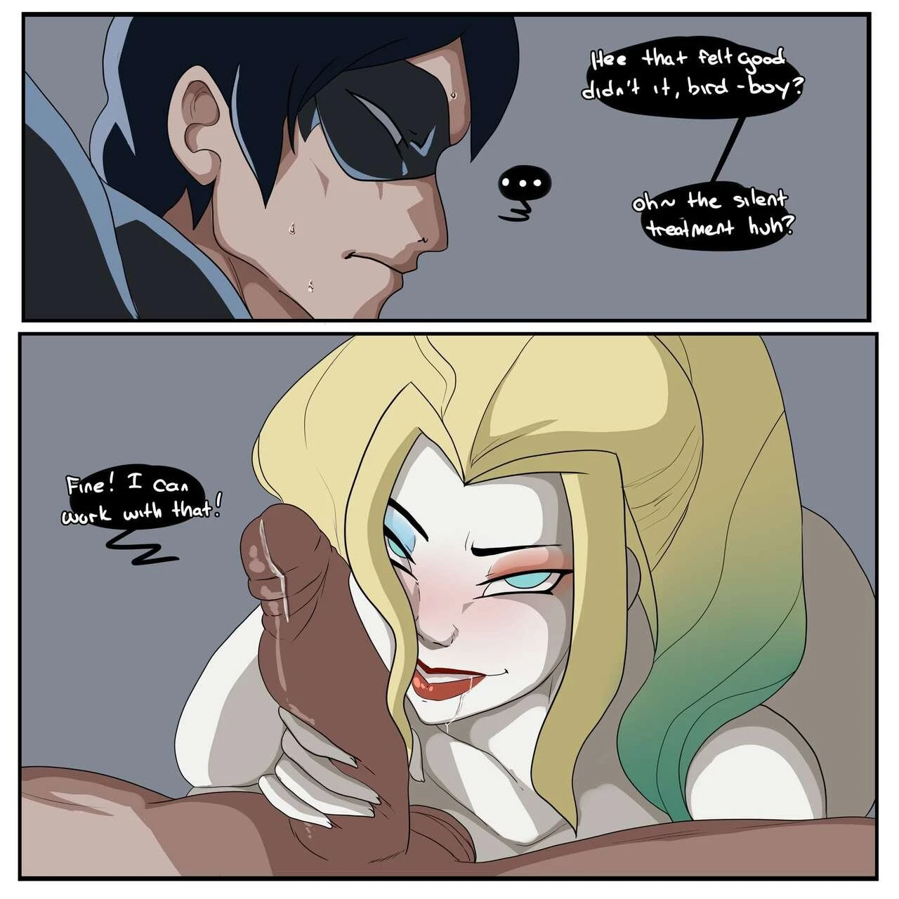 Catching Harley porn comic picture 9