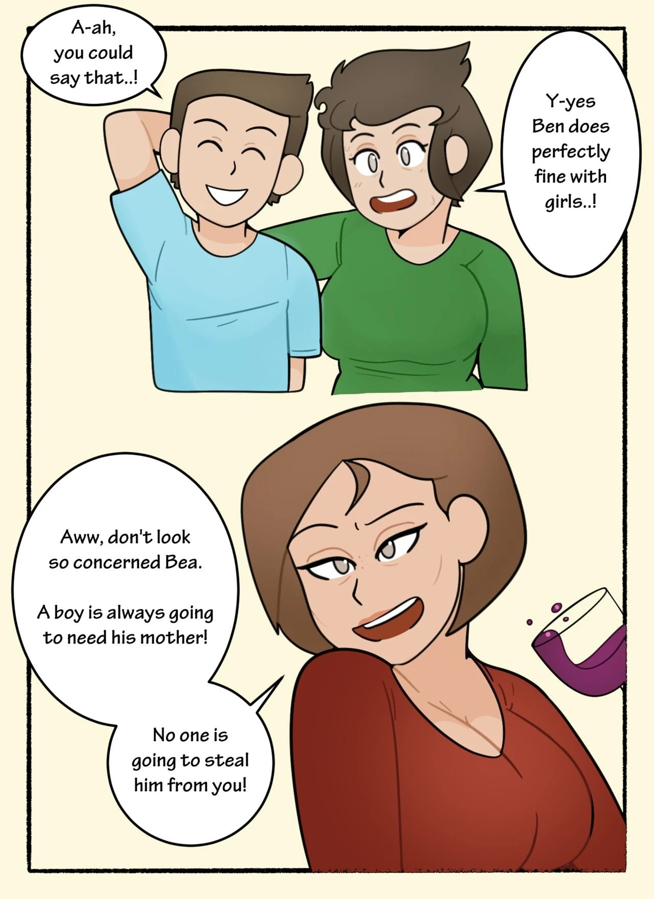 Cathie's Surprise Visit porn comic picture 9