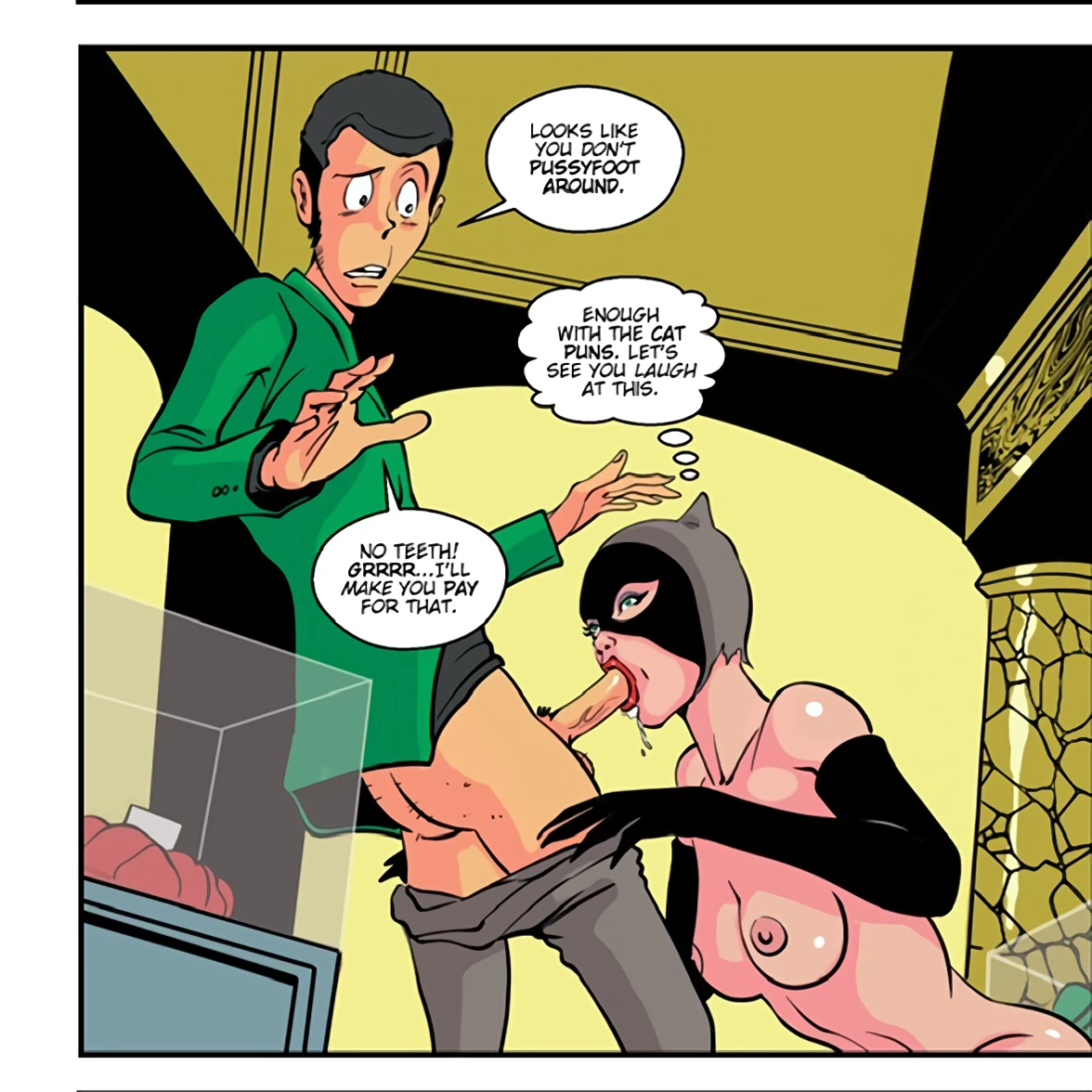 Catwoman Cat-Asstrophy porn comic picture 4