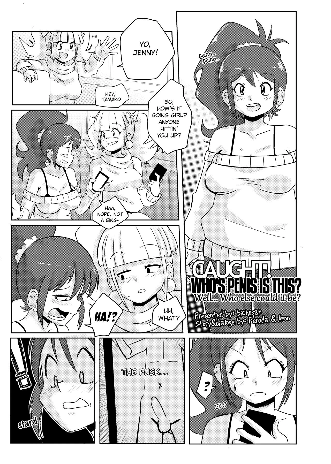 Caught! Whose Penis Is This? - Well...Who Else Could It Be? porn comic picture 1