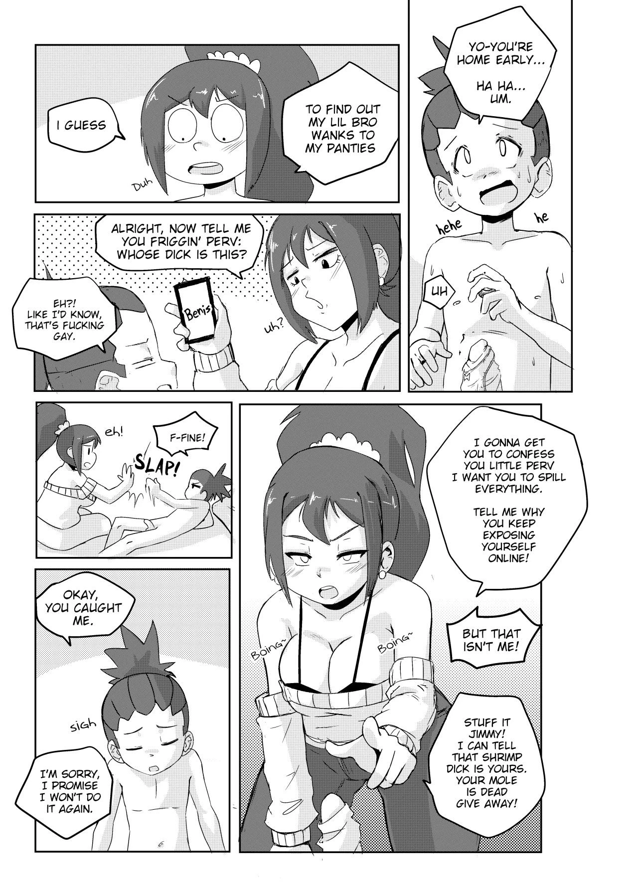 Caught! Whose Penis Is This? - Well...Who Else Could It Be? porn comic picture 5