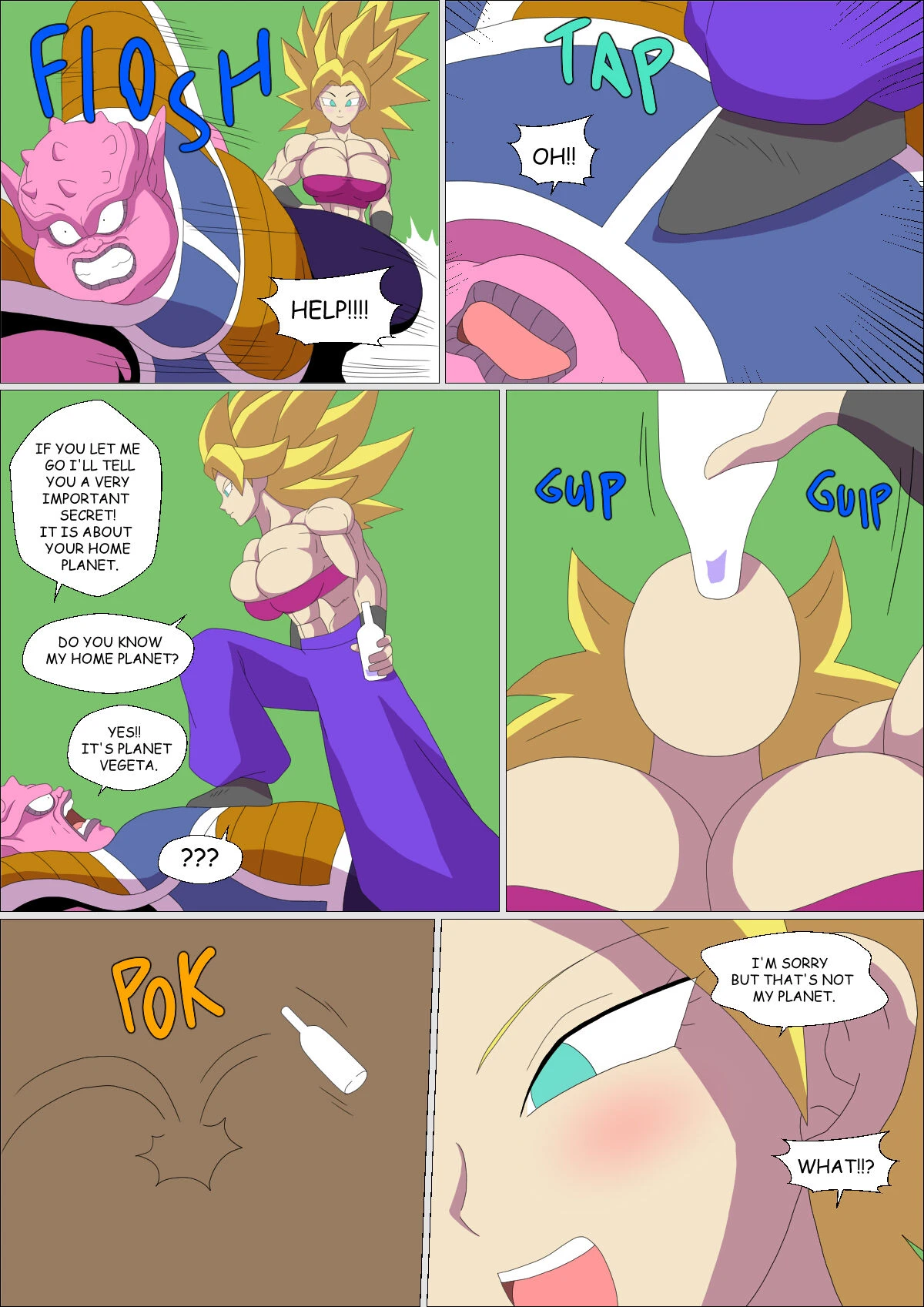 Caulifla x Bulma porn comic picture 15