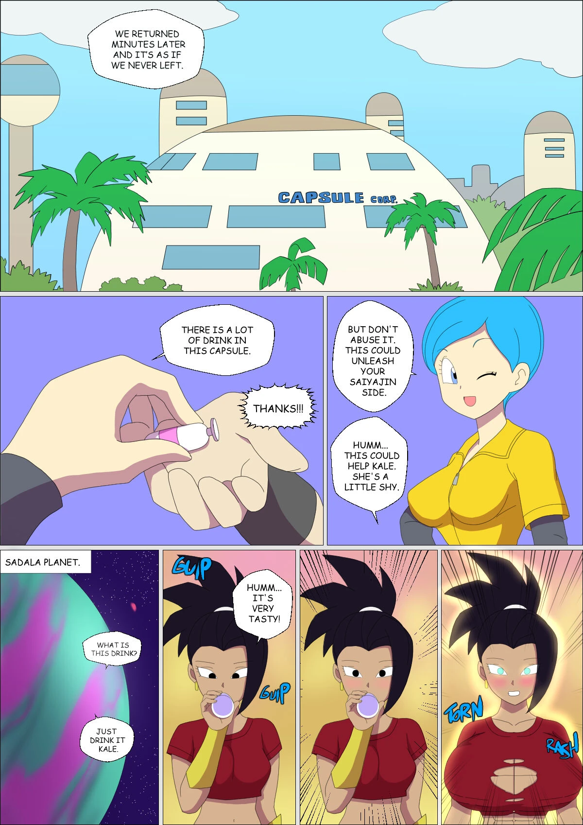 Caulifla x Bulma porn comic picture 21