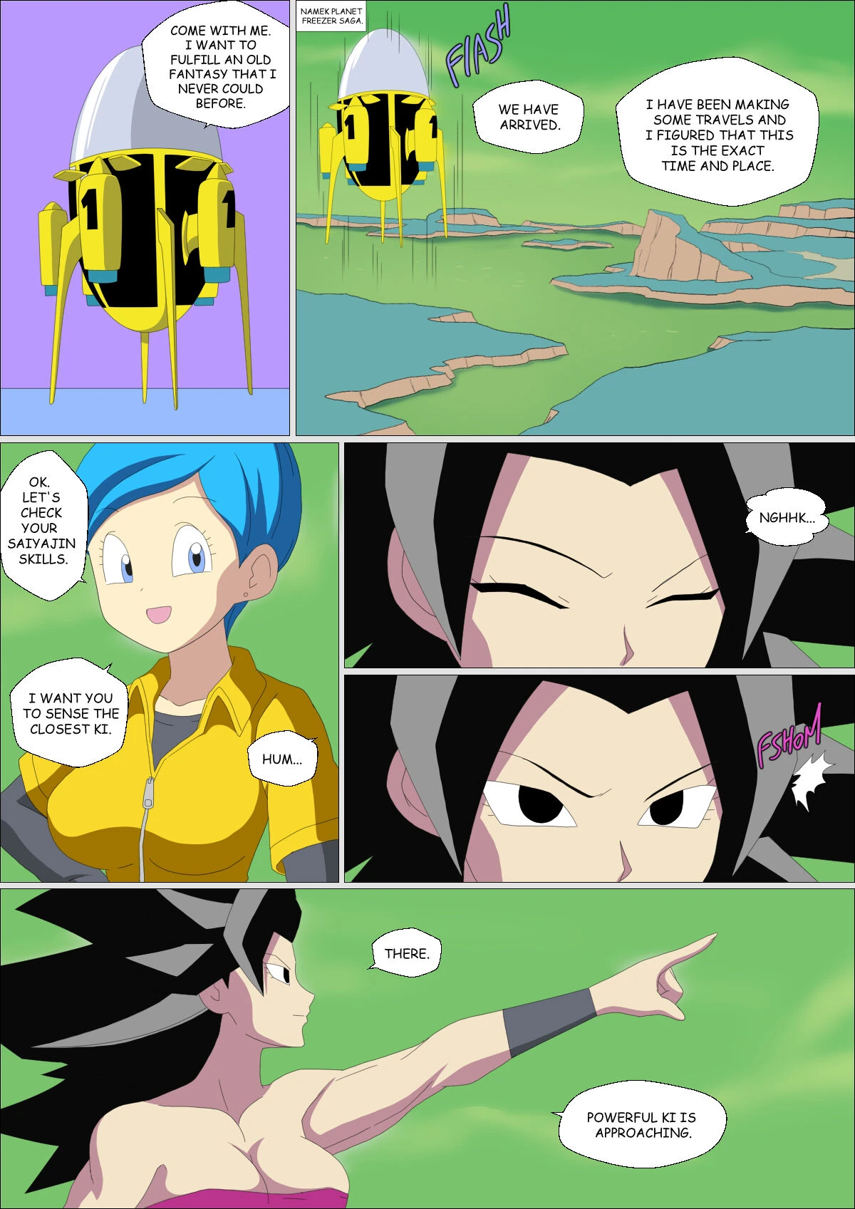 Caulifla x Bulma porn comic picture 5