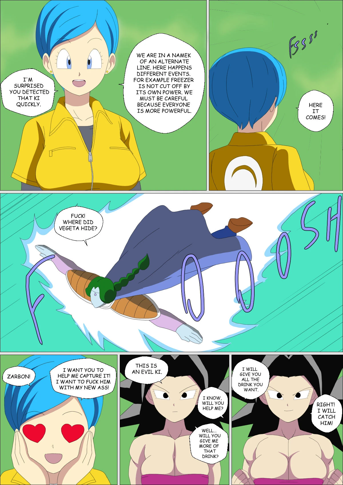 Caulifla x Bulma porn comic picture 6