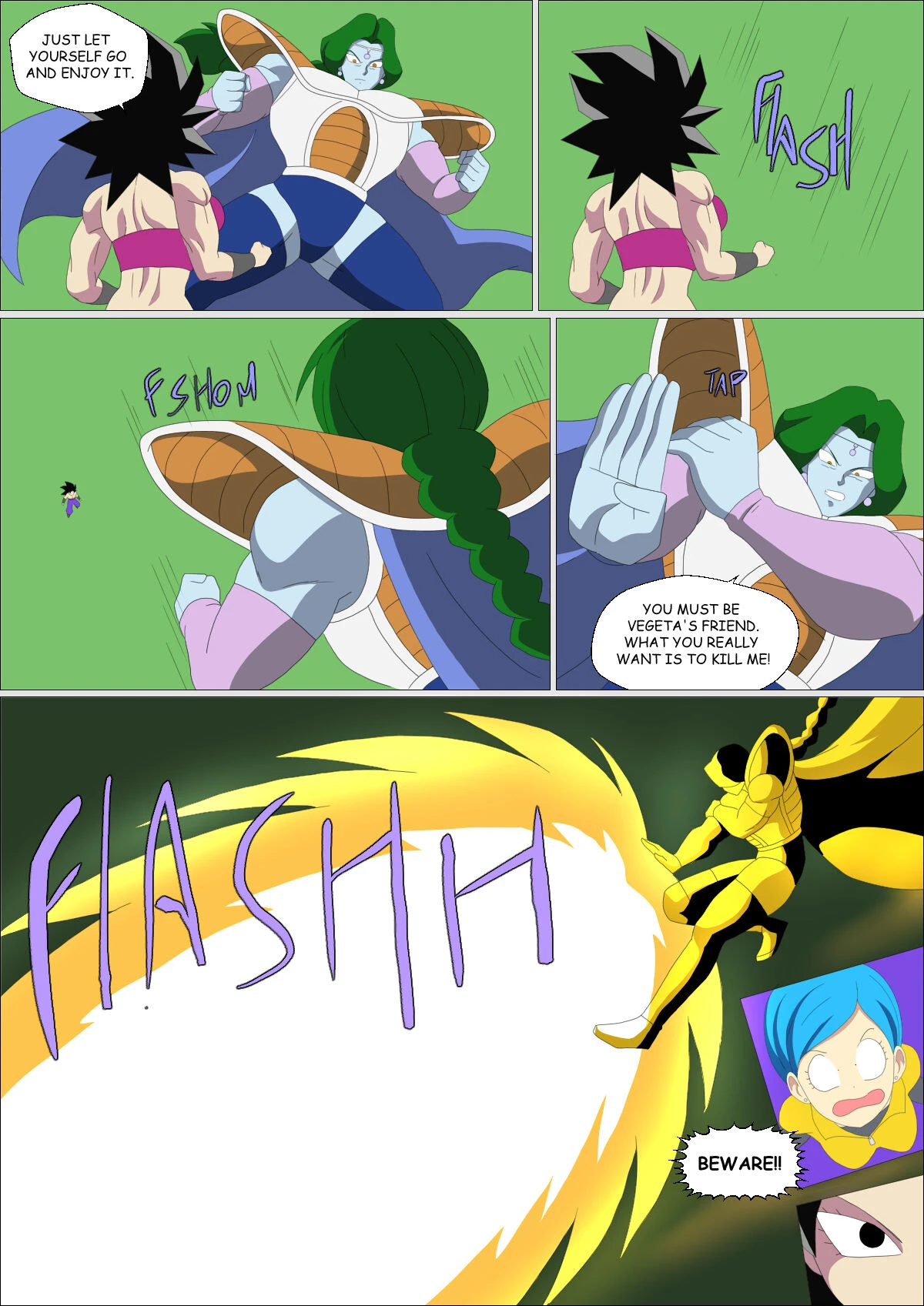 Caulifla x Bulma porn comic picture 8