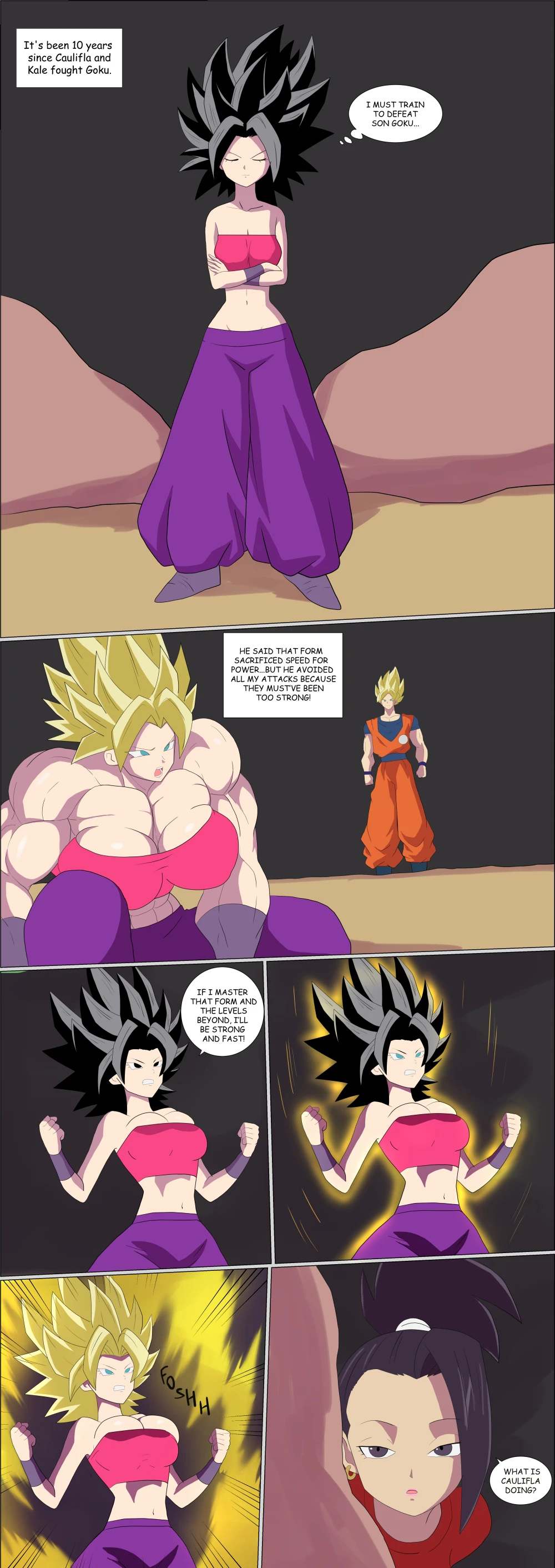 Caulifla x Kale porn comic picture 1