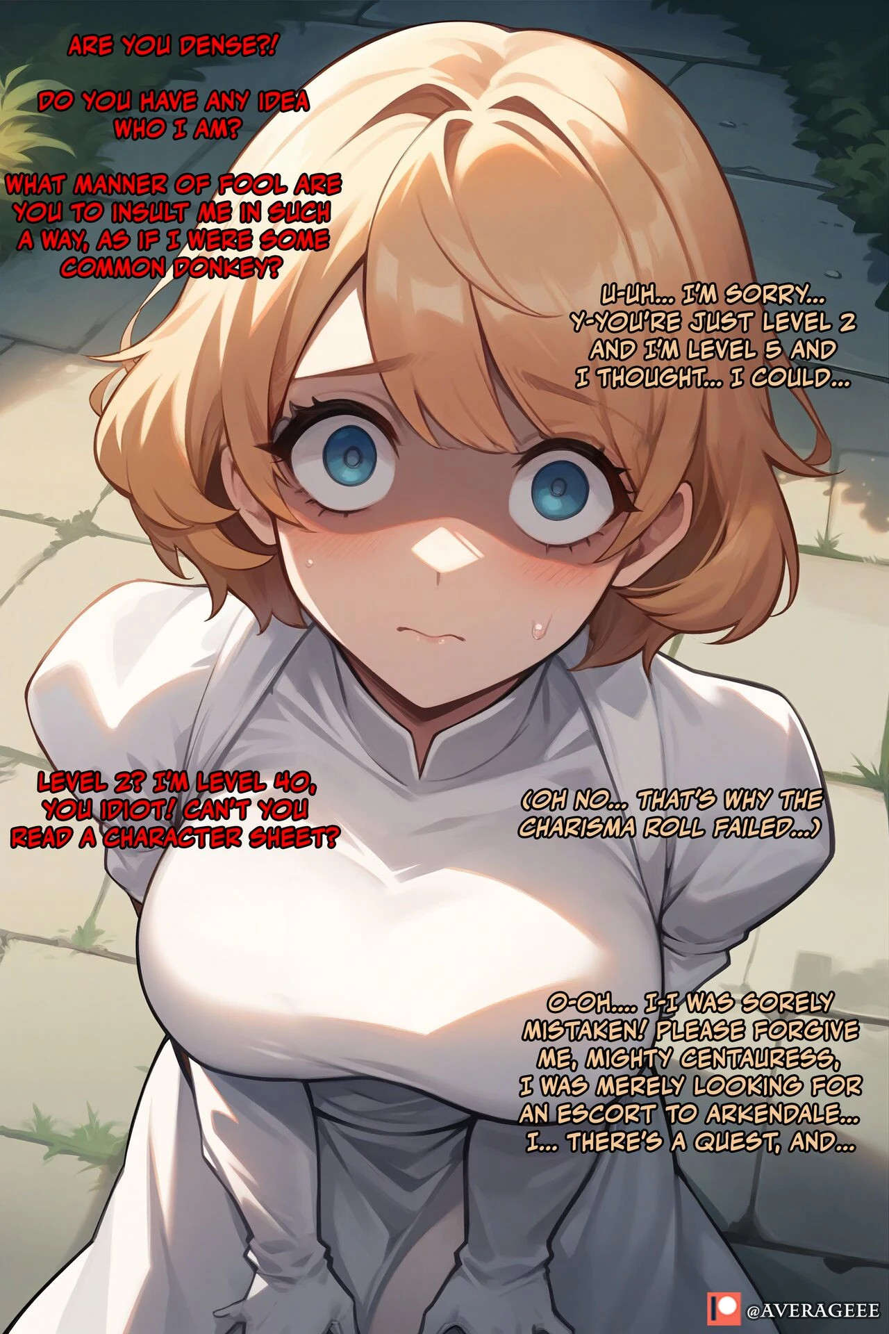 Centaur Escort porn comic picture 3