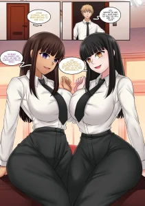 Chainsaw Man: Tripple Maki porn comic picture 1
