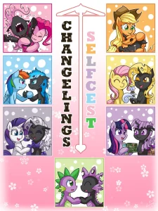 Changeling Selfcest porn comic picture 1