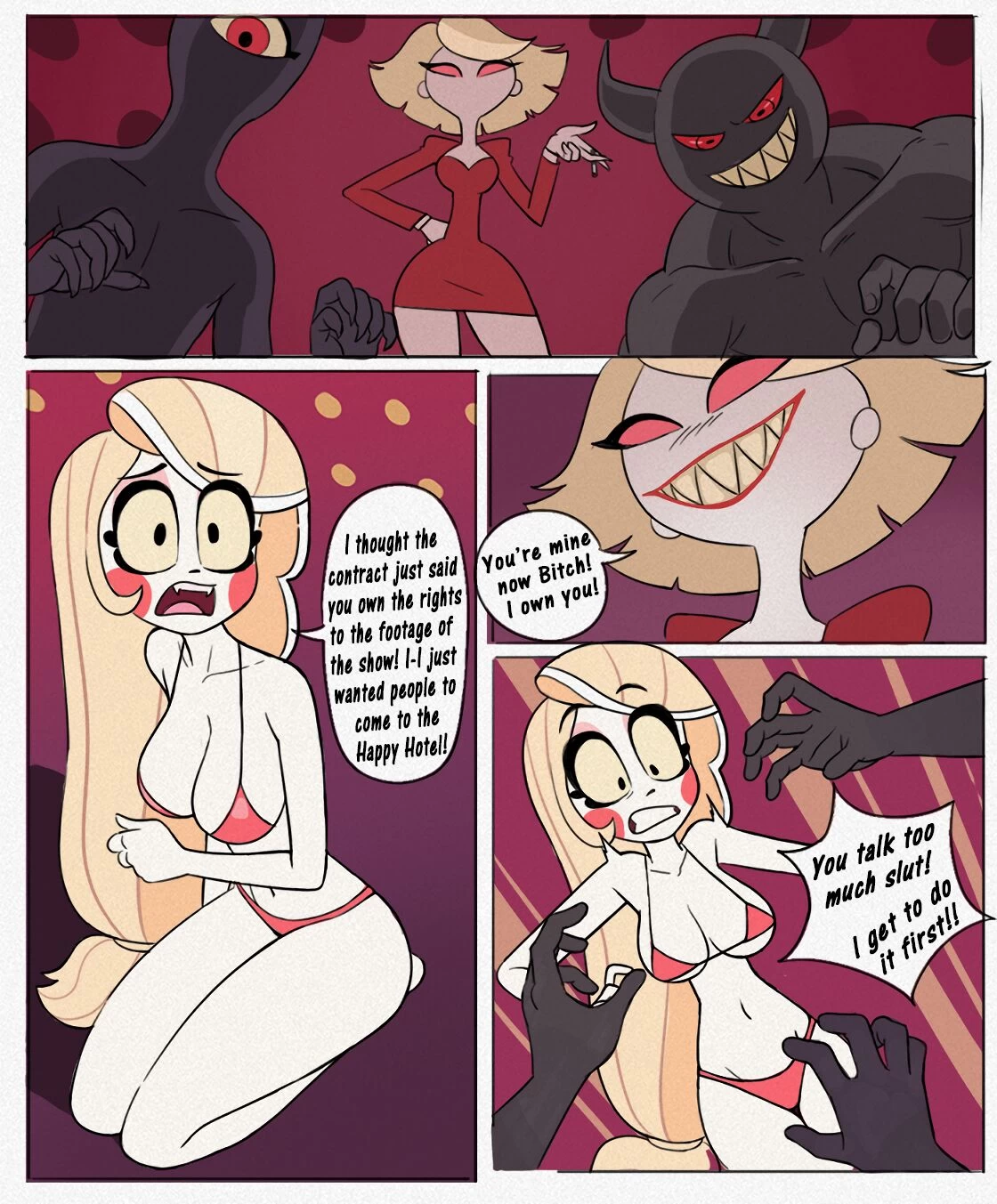 Charlie Morningstar and Katie killjoy and some demons porn comic picture 1