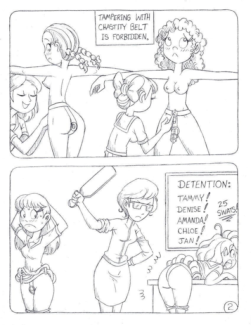 Chastity College for Lascivious Ladies porn comic picture 2
