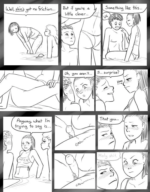 Cheerleader Beach porn comic picture 10