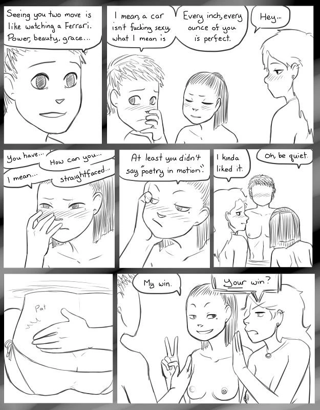 Cheerleader Beach porn comic picture 20