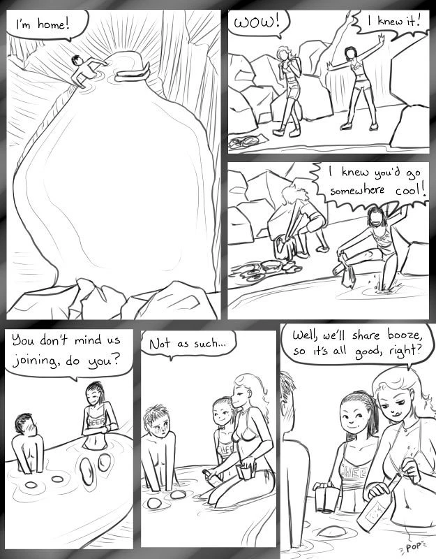 Cheerleader Beach porn comic picture 3