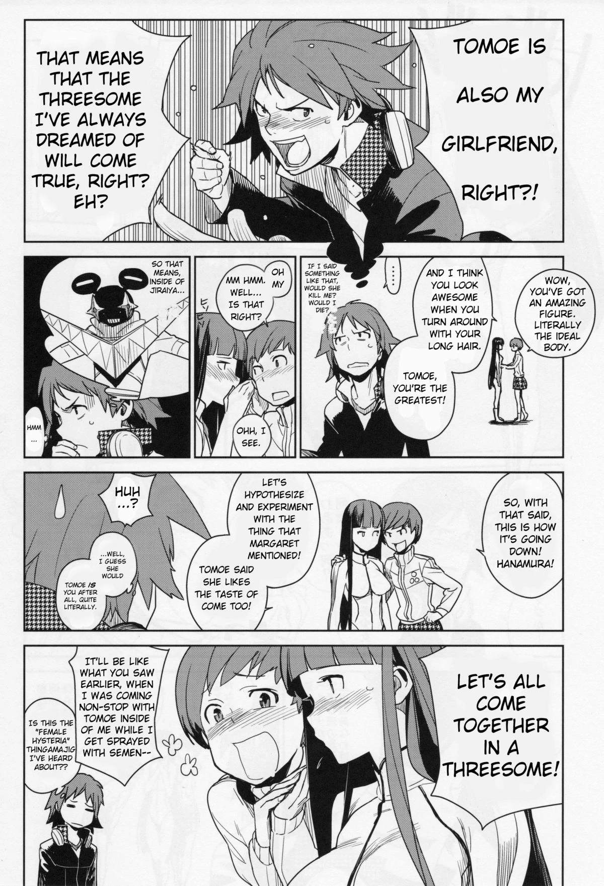 Chie x Yosuke porn comic picture 17
