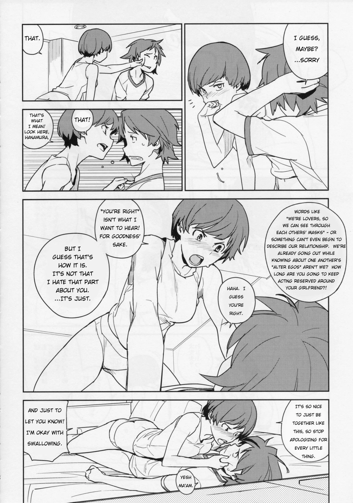 Chie x Yosuke porn comic picture 7