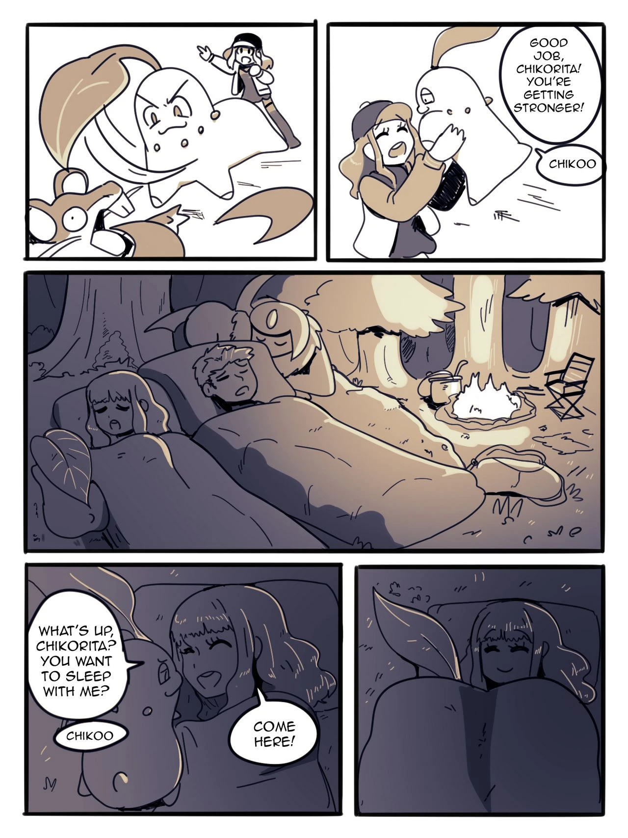 Chikorita is my best friend! porn comic picture 2