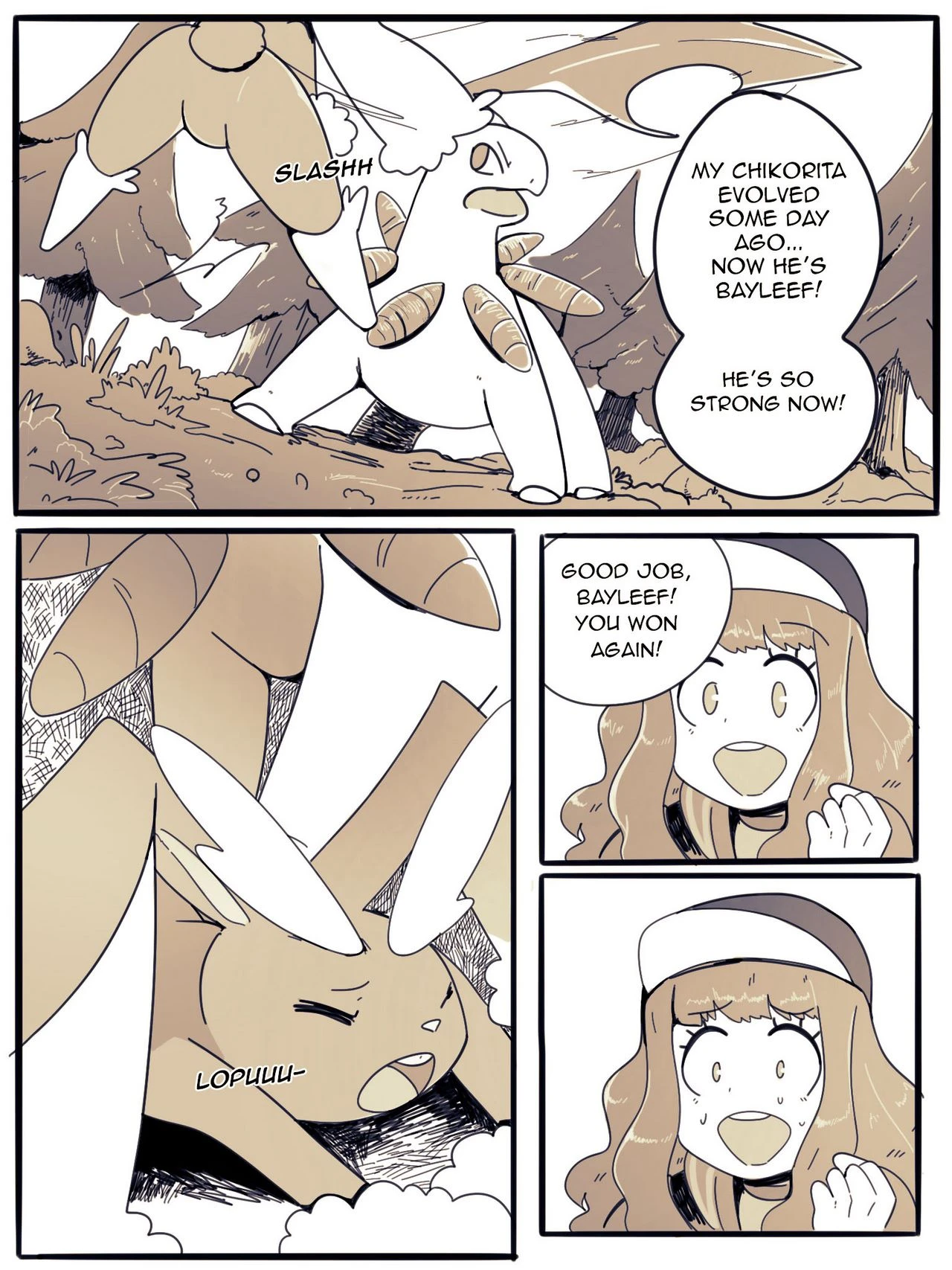 Chikorita is my best friend! porn comic picture 5