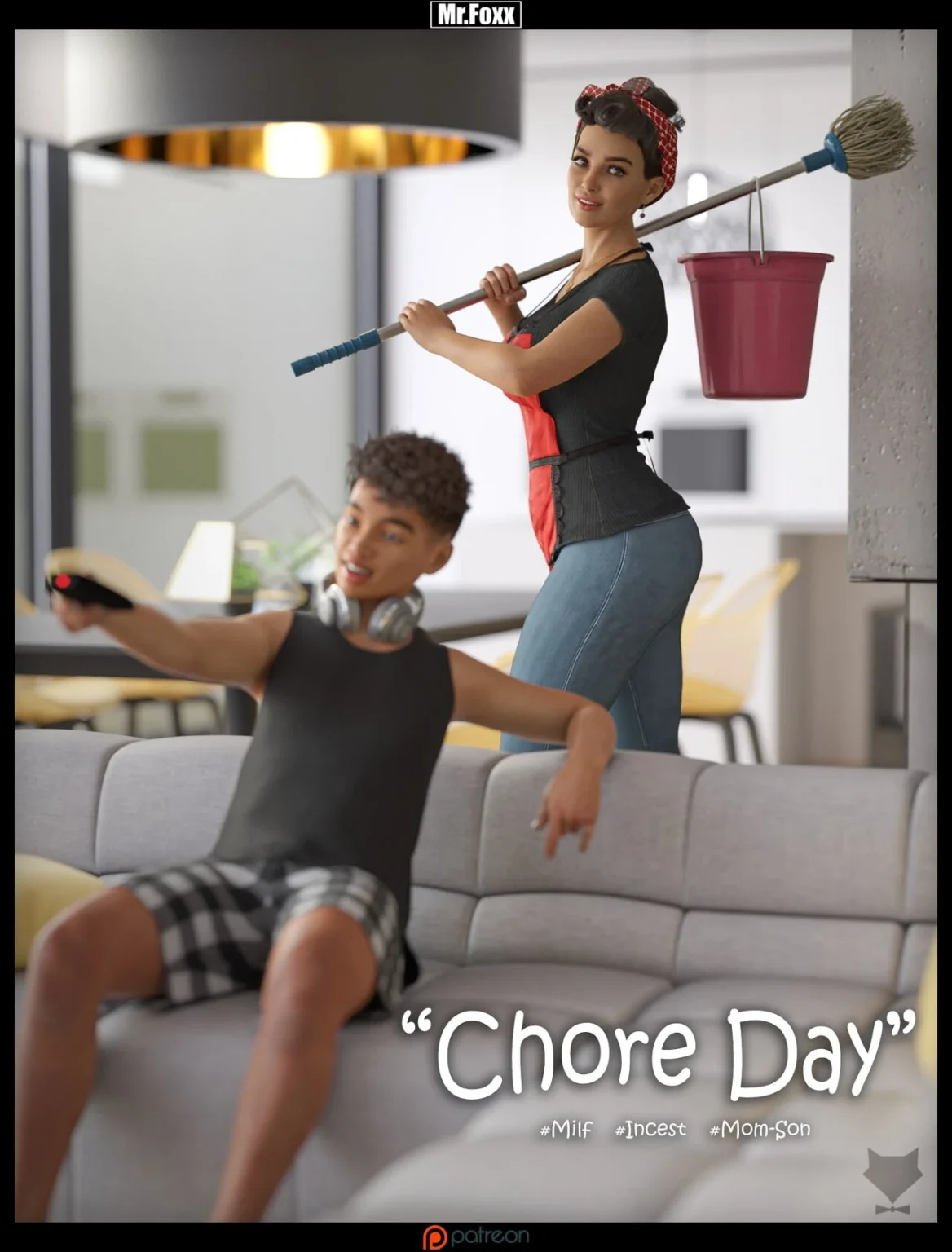 Chore Day porn comic picture 1